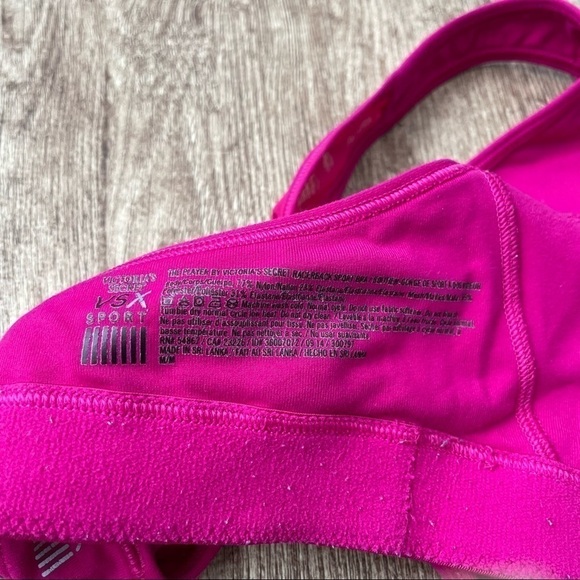 Victoria's Secret VSX The Player Sports Bra Hot Pink Size Medium - Picture 2 of 3